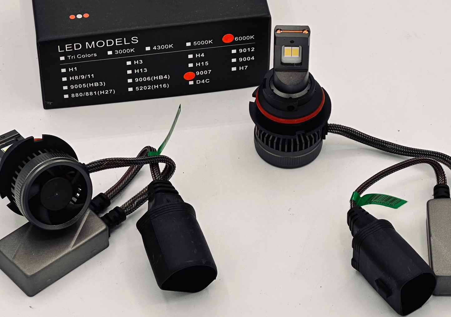 9007 LED CARLAMP BULBS