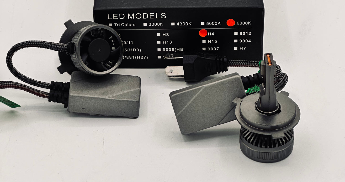 H4 LED CARLAMP BULBS